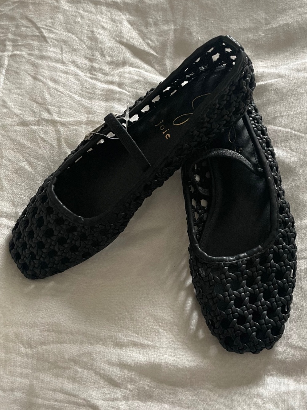 NWT Joie woven Weavy slip-on Mary Jane ballet flats